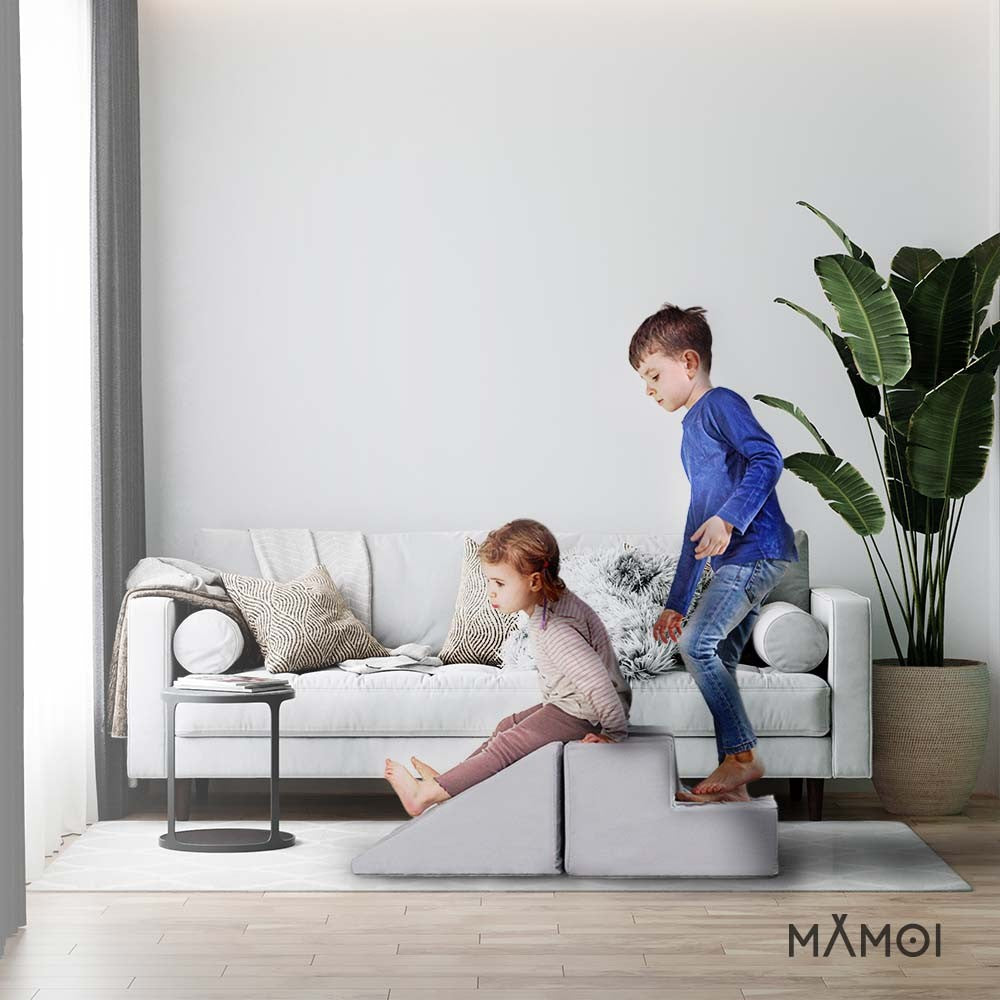 MAMOI® Softbausteine Baby | Schaumstoffbausteine Spielbausteine | Schaumspielset | Schaumspielblöcke | Schaumblöcke Kinder | Baby Spielplatz | Made in EU-4