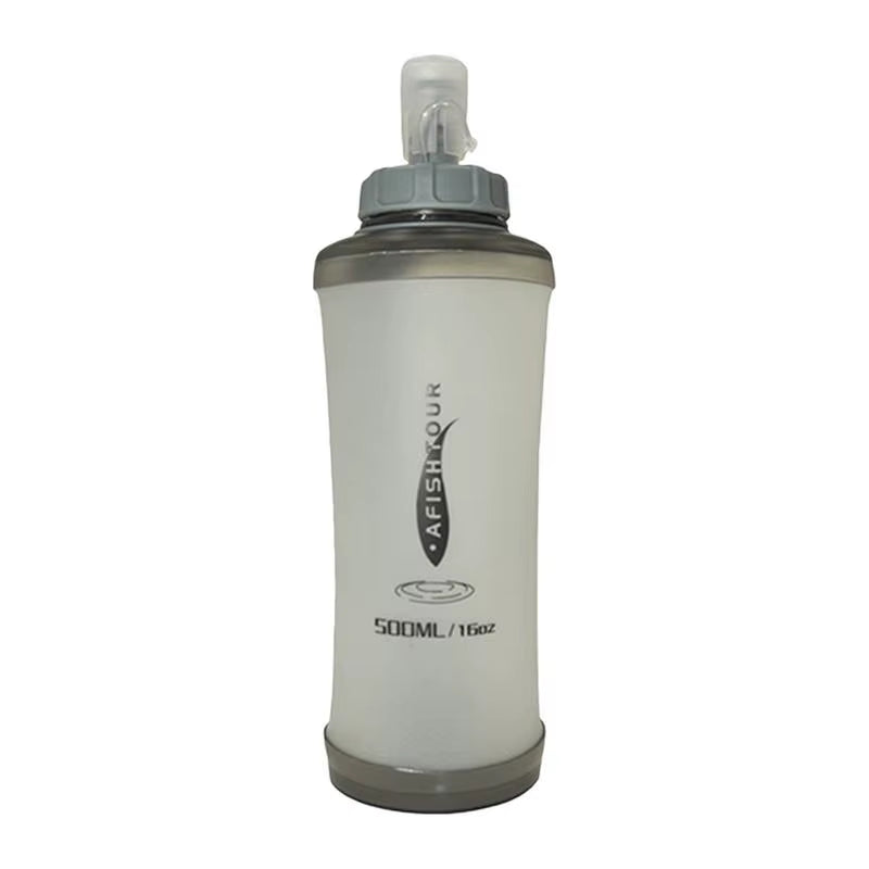 Sports Water Bottle Flexible Reusable Water Bottle Expandable Water Bottle Squeeze Water Bottl Gym Water Bottle with Nozzle For